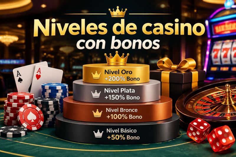 Bono por subir de nivel en casinos de México: qué es y cómo funciona